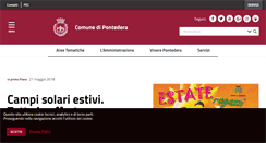 Desktop Screenshot of comune.pontedera.pi.it