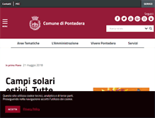 Tablet Screenshot of comune.pontedera.pi.it